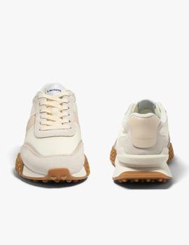 Zapatillas beige de mujer Lacoste L-Spin Deluxe en piel