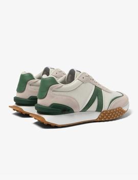 Zapatillas Lacoste L-Spin deluxe en piel blanco/verde