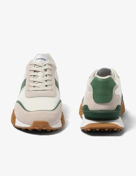 Zapatillas Lacoste L-Spin deluxe en piel blanco/verde
