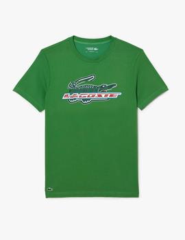 Camiseta de hombre Lacoste Sport con logo Tarragón