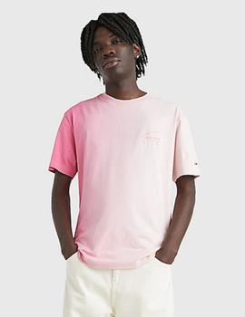 Camiseta rosa con efecto degradé Tommy Jeans