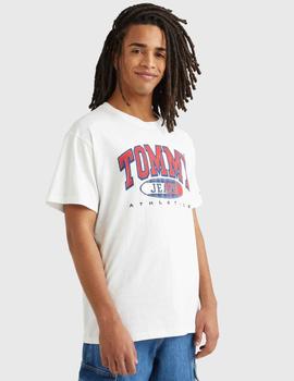 Camiseta essential blanca con logo gráfico Tommy Jeans