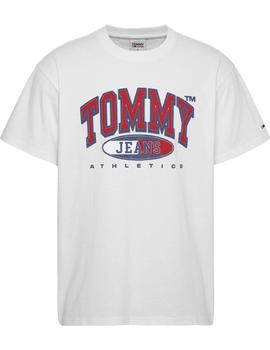 Camiseta essential blanca con logo gráfico Tommy Jeans