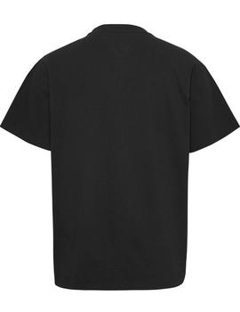 Camiseta essential negra con logo gráfico Tommy Jeans