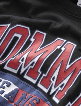Camiseta essential negra con logo gráfico Tommy Jeans
