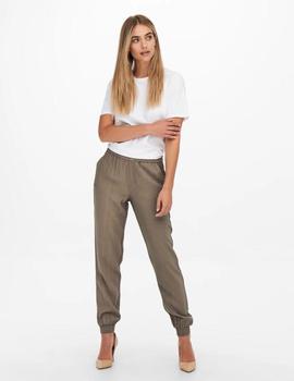 ONLKELDA-EMERY MW PULL-UP PANTS MARRON