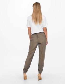 ONLKELDA-EMERY MW PULL-UP PANTS MARRON