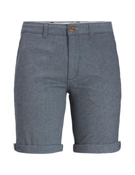 Chinos cortos grises de corte regular fit