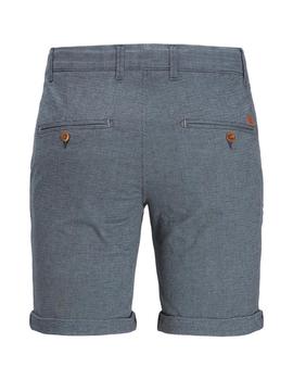 Chinos cortos grises de corte regular fit