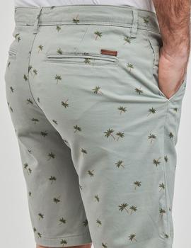 Chinos cortos con  print de palmeras regular fit Jack Jones