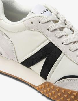 Zapatillas Lacoste L-Spin deluxe en piel blanco/negro