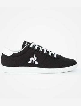 Zapatilla Le coq sportif courtone de lona color negro