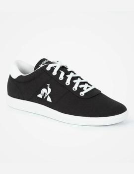 Zapatilla Le coq sportif courtone de lona color negro