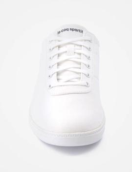 Zapatilla Le coq sportif courtone de lona color blanco