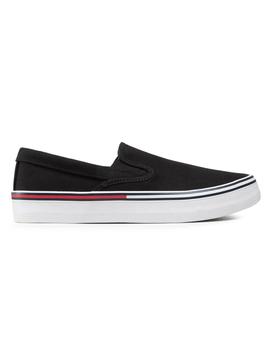 Slip on en canvas negro de Tommy Jeans