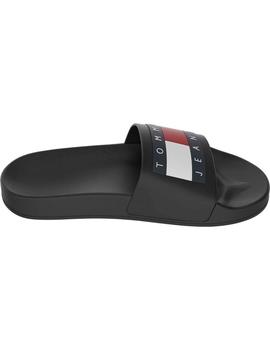 Chanclas anatómicas negras essential de Tommy Jeans