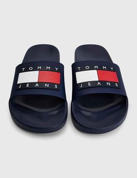 Chanclas anatómicas azul marino essential de Tommy Jeans