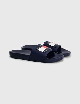 Chanclas anatómicas azul marino essential de Tommy Jeans