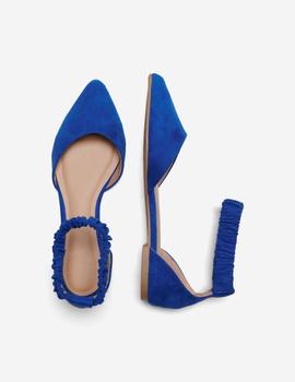 Bailarina azul con correa al tobillo de Only