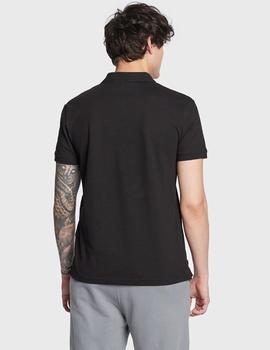 Polo negro con logo en banda en pecho Calvin Klein