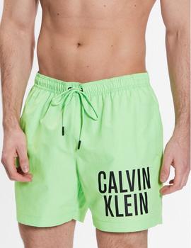 Bañador verde de largo medio con cordón -Calvin Klein