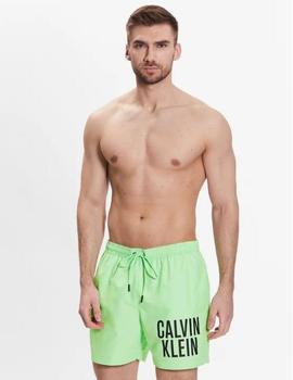 Bañador verde de largo medio con cordón -Calvin Klein