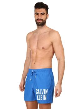 Bañador azul de largo medio con cordón -Calvin Klein