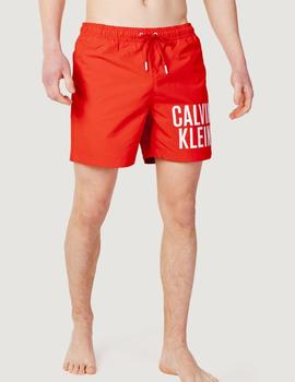 Bañador rojol de largo medio con cordón -Calvin Klein