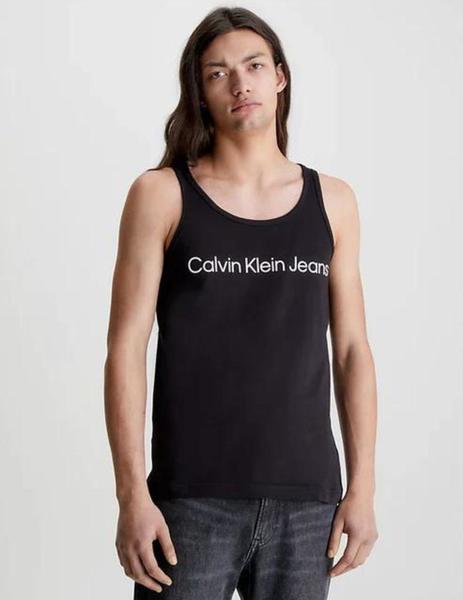 moco erupción Desplazamiento Camiseta negra de tirantes Calvin Klein