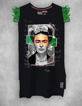 Camiseta de mujer LASAL Frida Negra