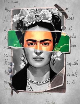 Camiseta de mujer LASAL Frida Negra