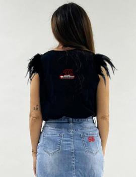 Camiseta de mujer LASAL HQ negra