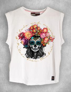 Camiseta de mujer LASAL Catrina Blanca