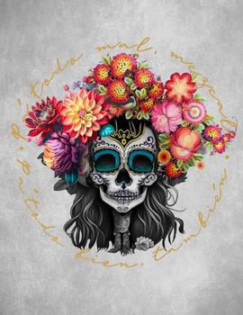 Camiseta de mujer LASAL Catrina negra