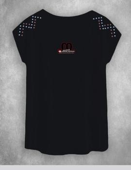 Camiseta de mujer LASAL K&Q negra