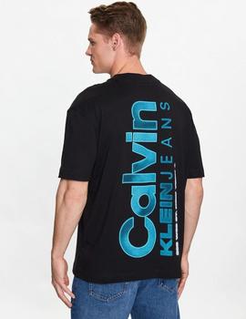 Camiseta negra con Logo en espalda Calvin Klein