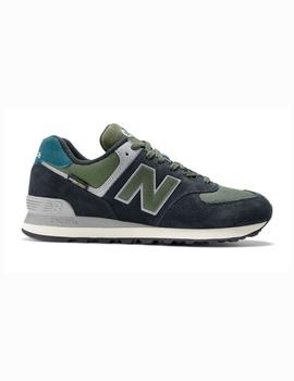 Zapatilla New Balance U574KBG negro/verde