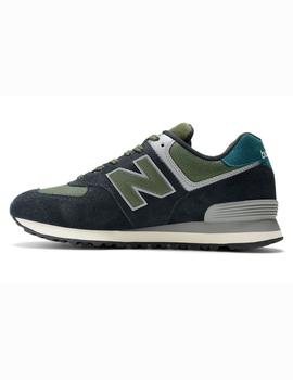 Zapatilla New Balance U574KBG negro/verde