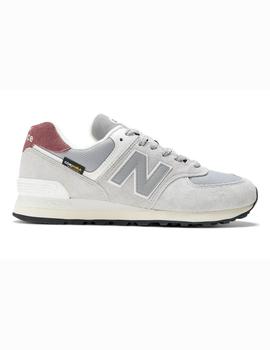 Zapatilla New Balance U574KBR gris/granate