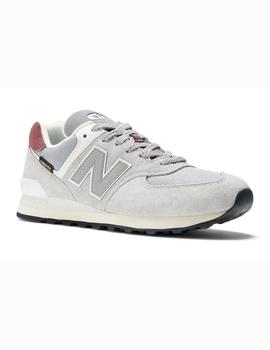 Zapatilla New Balance U574KBR gris/granate