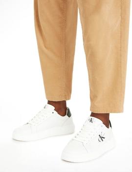 Zapatilla de piel blanca Calvin Klein CHUNKY CUPSOLE