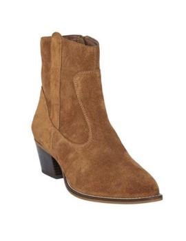 Botin campero de piel con cremallera DANA