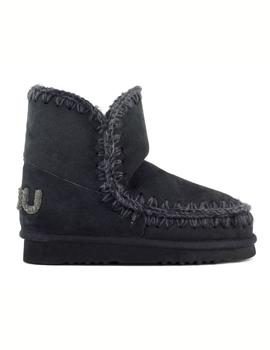 Bota Mou Eskimo 18 glitter logo color NEGRO