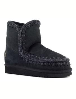 Bota Mou Eskimo 18 glitter logo color NEGRO