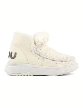 Botin Mou Eskimo jogger glitter logo color VAINILLA