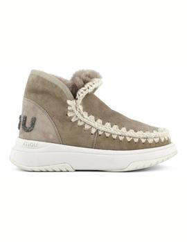 Botin Mou Eskimo jogger glitter logo color GRIS ELEFANTE