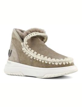 Botin Mou Eskimo jogger glitter logo color GRIS ELEFANTE