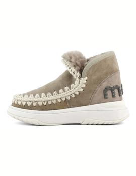 Botin Mou Eskimo jogger glitter logo color GRIS ELEFANTE