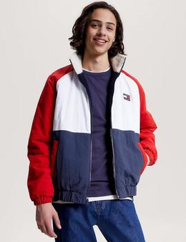 Chaqueta azul reversible Sherpa de Tommy Jeans