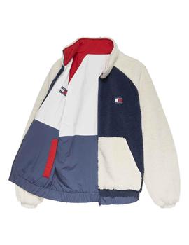 Chaqueta azul reversible Sherpa de Tommy Jeans